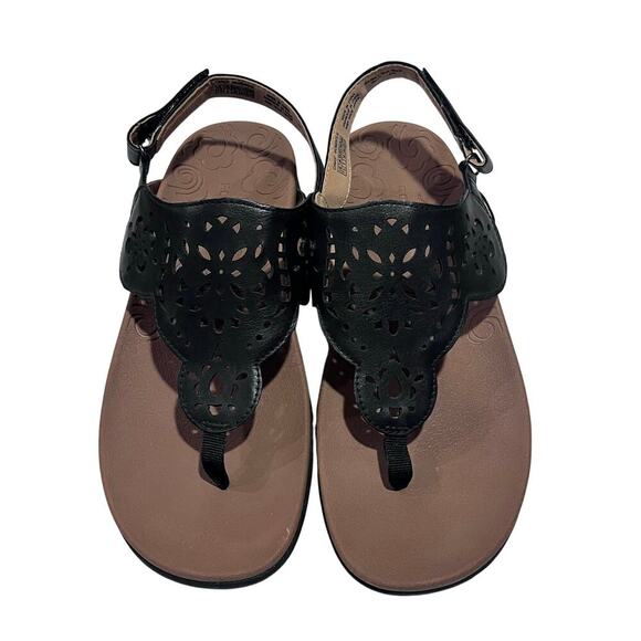 ROCKPORT Brown Ridge Circle Cutout‎ Thong Sandals 7.5 - Picture 3 of 8